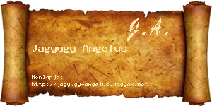 Jagyugy Angelus névjegykártya